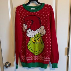 Kids' Red Grinch Holiday Sweater